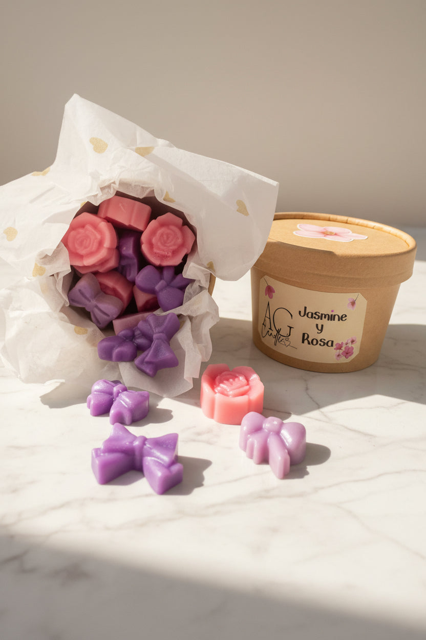 Wax Melts aromas Jazmín y Rosa